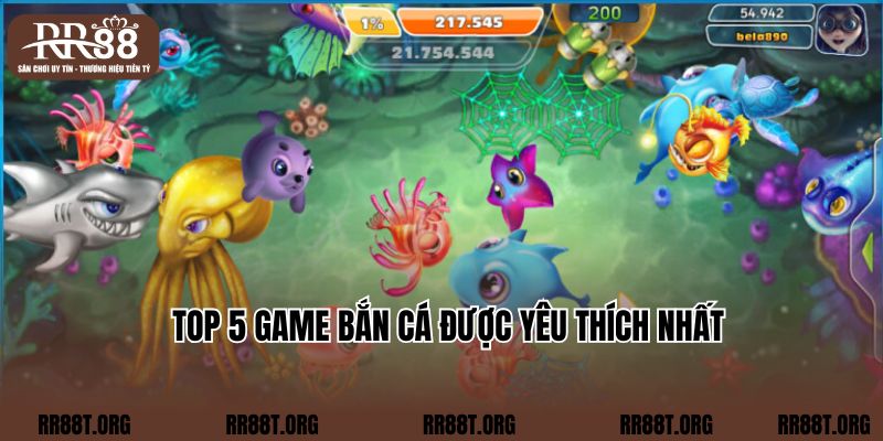 Top 5 game bắn cá được yêu thích nhất